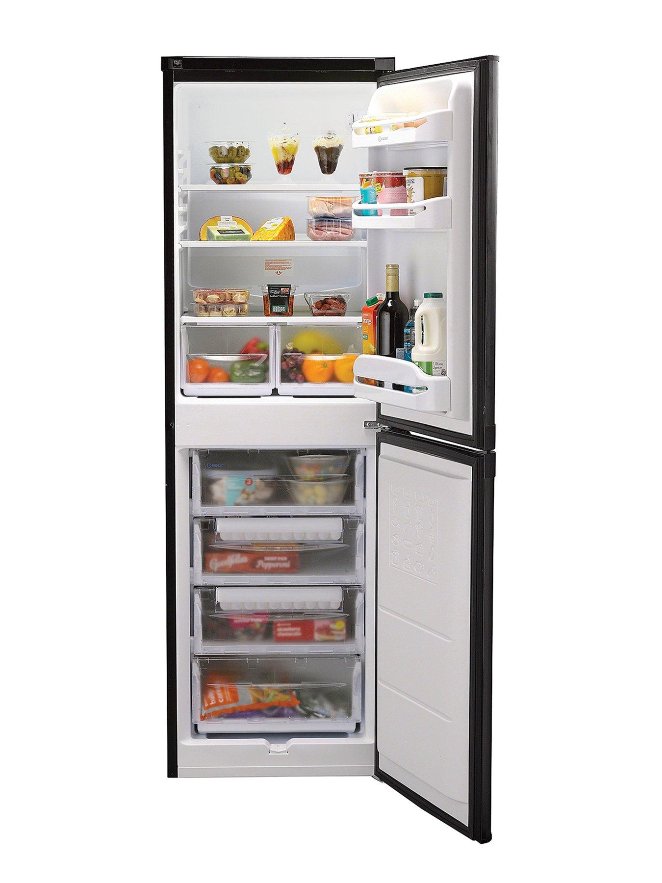 stillFront image of indesit-ibd5517b1-55cm-wide-fridge-freezer-black