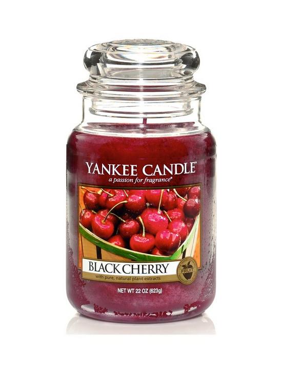 front image of yankee-candle-large-jar-black-cherry