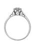  image of love-diamond-9-carat-white-gold-50pt-diamond-certified-solitaire-ring-with-certificate