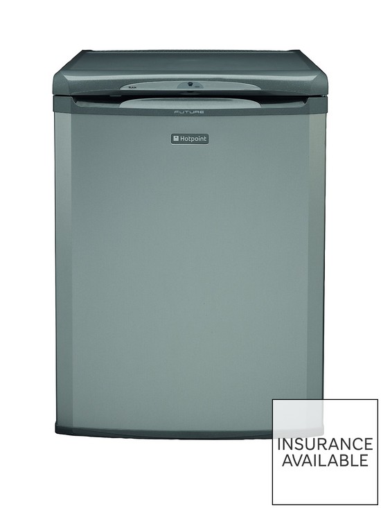 front image of hotpoint-rla36g1-60cm-under-counter-fridge-graphite