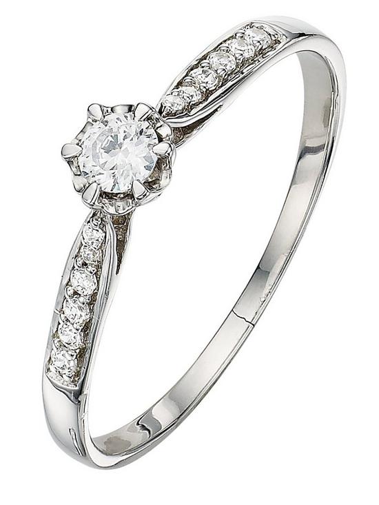 front image of love-diamond-9-carat-white-gold-20-points-diamond-solitaire-ring-with-diamond-shoulders