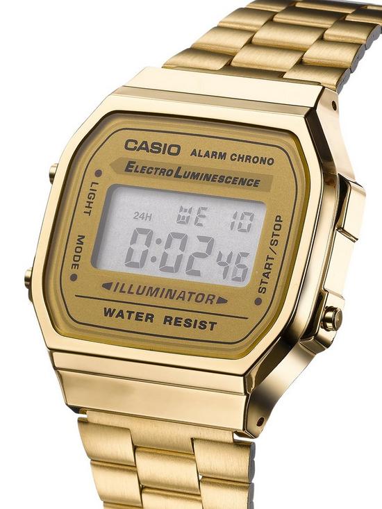 back image of casio-classic-vintage-gold-tone-retro-unisex-watch-a168wg-9ef