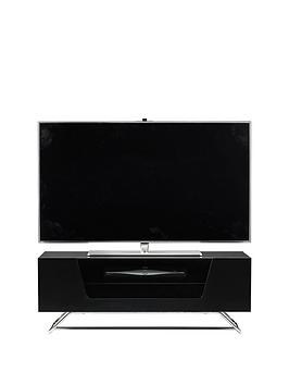 Alphason  Chromium Tv Stand - Fits Up To 50 Inch Tv - Black