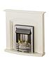  image of adam-fires-fireplaces-truro-electric-fireplace-suite-with-brushed-steel-inset-fire