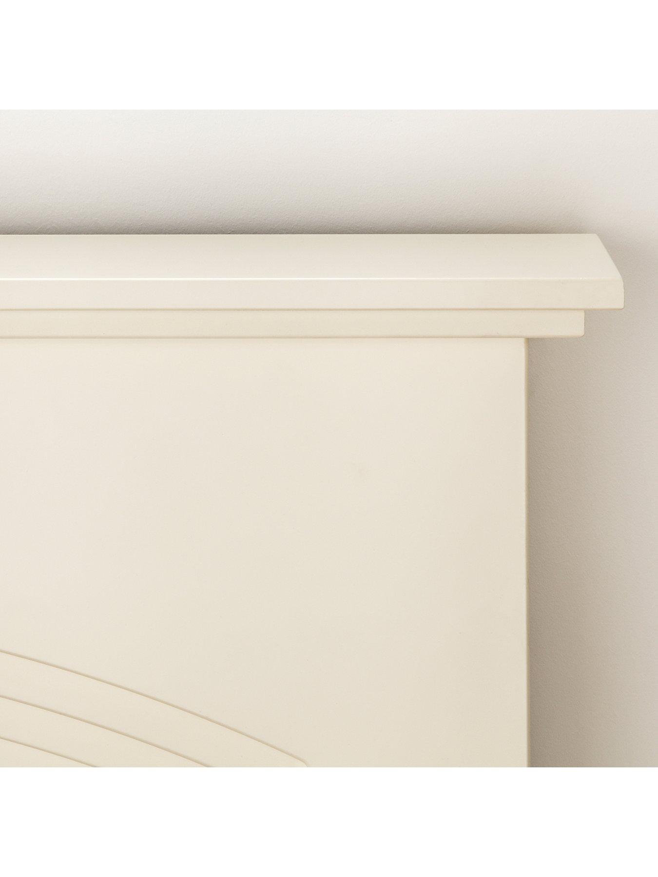 Image 4 of 6 of Adam Fires & Fireplaces Truro Electric Fireplace Suite With Brushed Steel Inset Fire