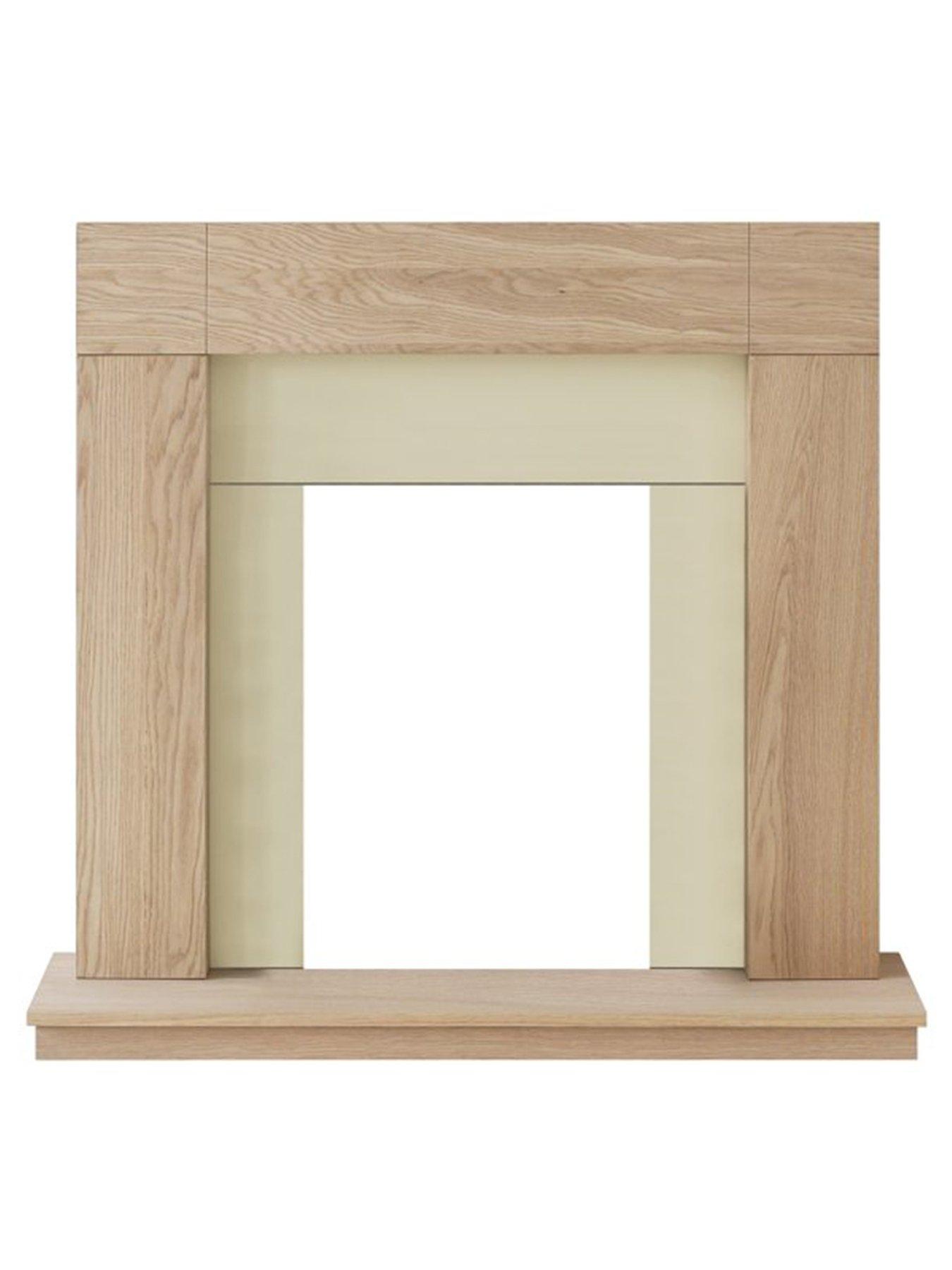 Image 2 of 3 of Adam Fires & Fireplaces Malmo Unfinished Oak Fire Surround