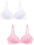  image of everyday-girls-2-pack-moulded-bras-pinkwhite