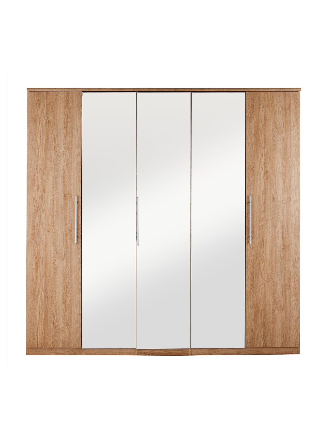 Wardrobes Wood Glass Mirror Wardrobes Littlewoods