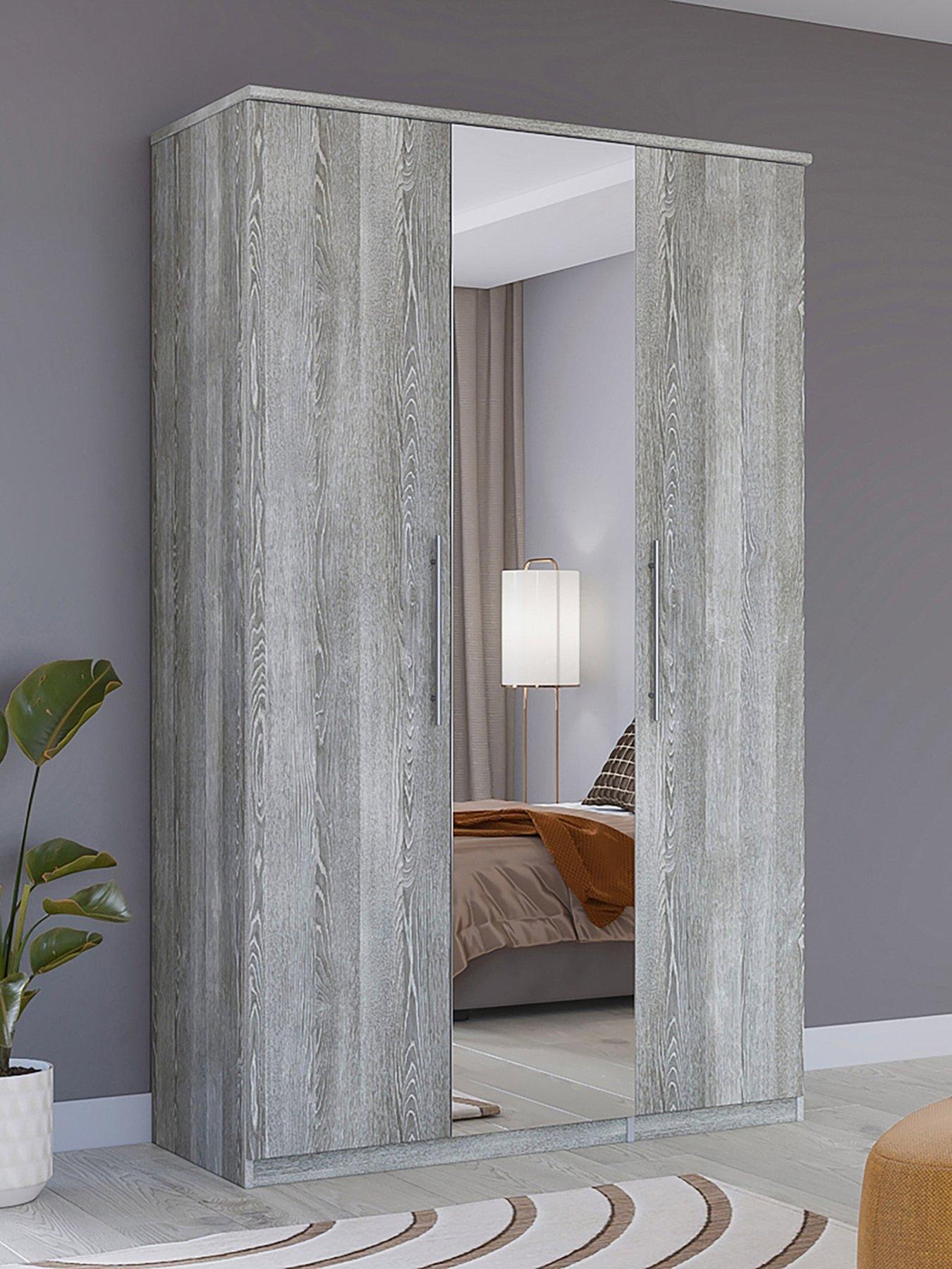 Image 1 of 6 of The Very Collection Home Essentials -&nbsp;Prague 3 Door Mirrored Wardrobe&nbsp;- FSC&reg; Certified