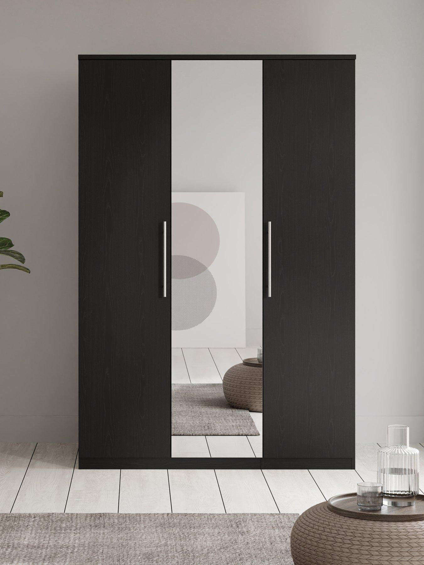 Very Home Home Essentials - Prague 3 Door Mirrored Wardrobe - FSC® Certified