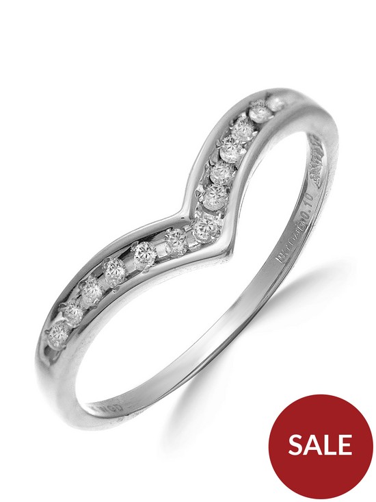 front image of love-diamond-9-carat-white-gold-10pt-diamond-set-eternity-ring