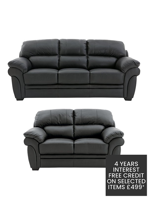 2 Seater Leather Sofa And Save, Black 2 Seater Leather Sofa Bed