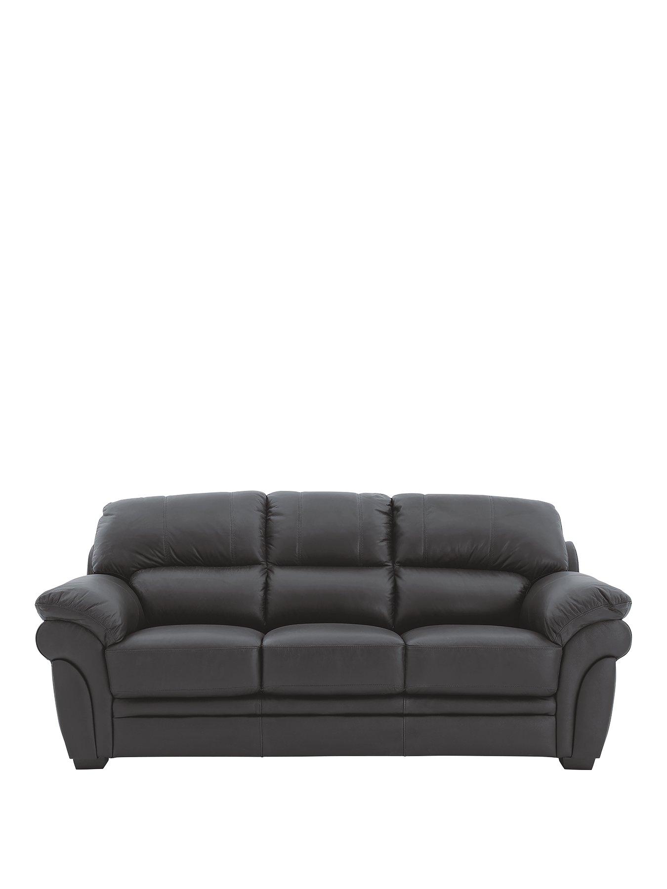 Image 2 of 3 of Portland 3 Seater Leather Sofa