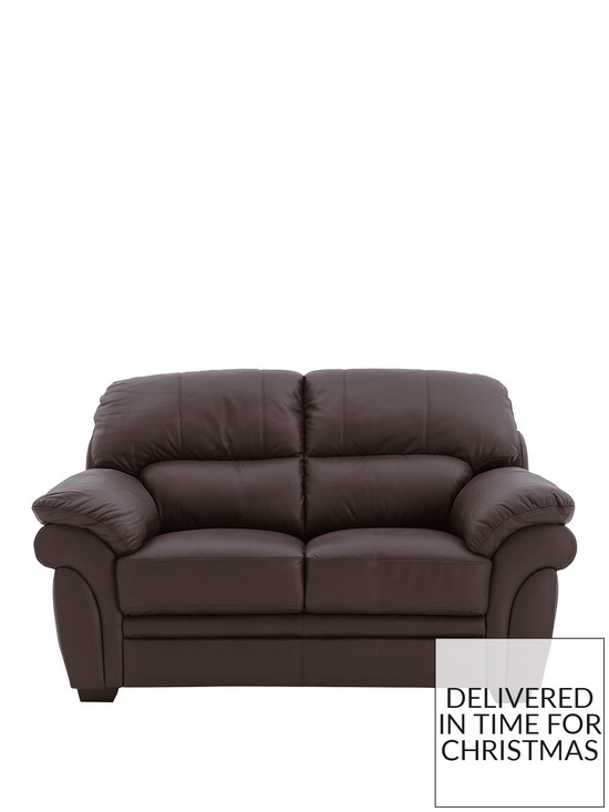 front image of portland-2-seater-leather-sofa
