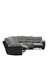 image of sienna-fabricfaux-leather-recliner-corner-group-sofa