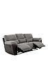  image of sienna-fabricfauxnbspleather-3-seaternbsprecliner-sofa