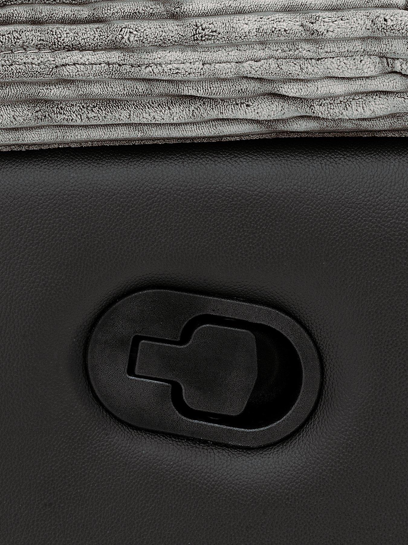 Image 5 of 6 of Very Home Sienna Fabric/Faux Leather Recliner Armchair