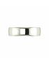  image of love-gold-9-carat-white-gold-d-shape-wedding-band-5-mm