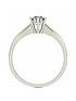  image of moissanite-9-carat-white-gold-50pt-solitaire-ring