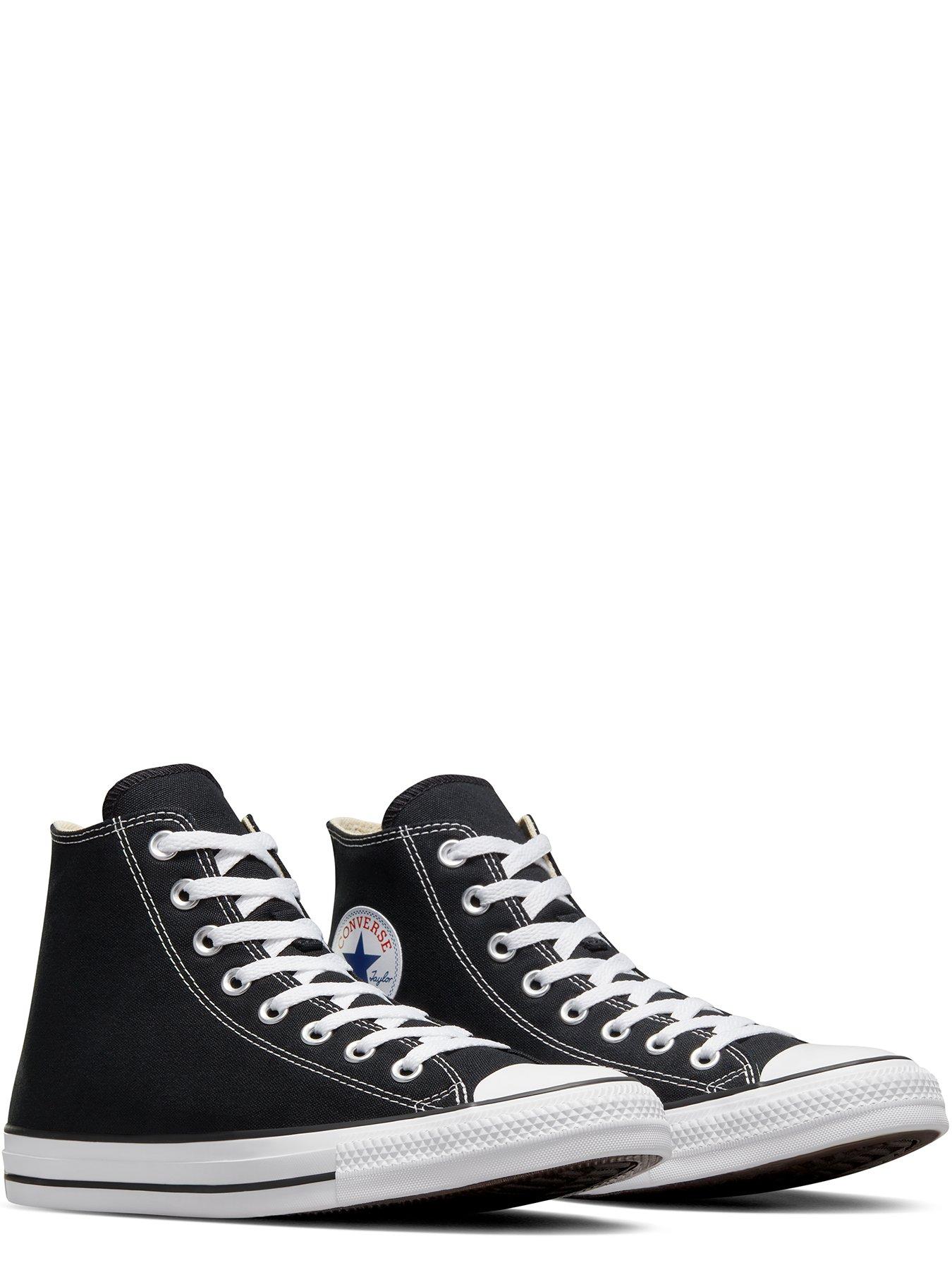  image of converse-unisex-hi-top-trainers-black