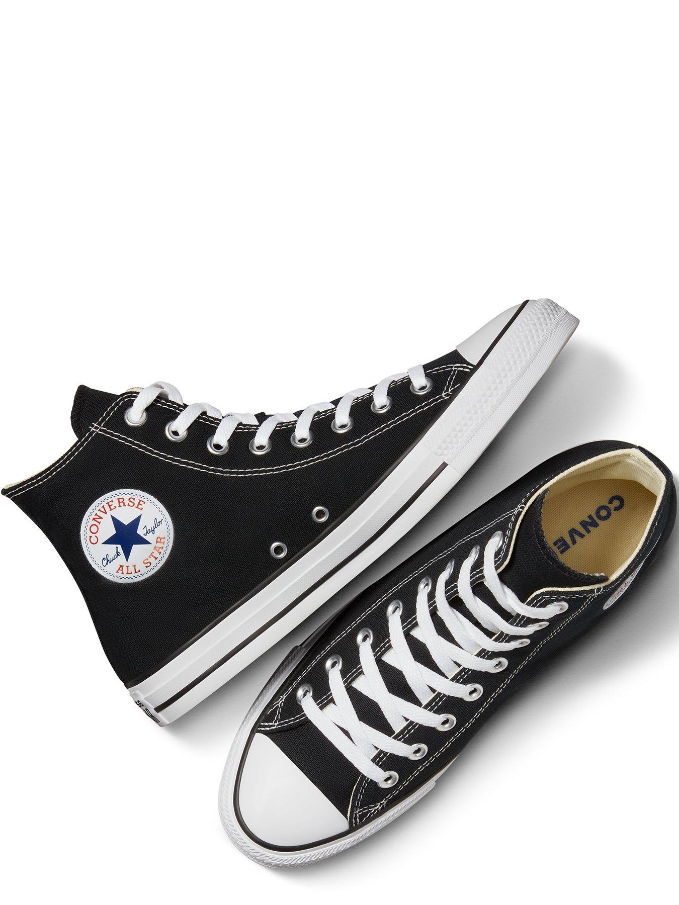  image of converse-unisex-hi-top-trainers-black