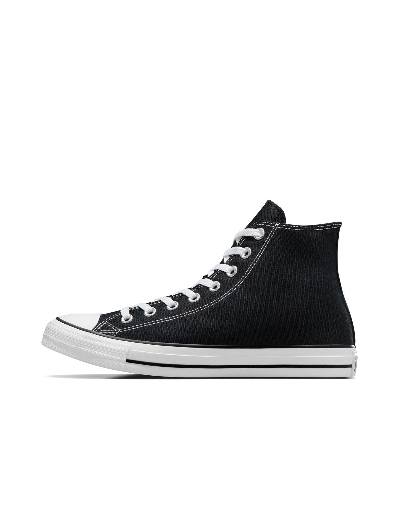  image of converse-unisex-hi-top-trainers-black