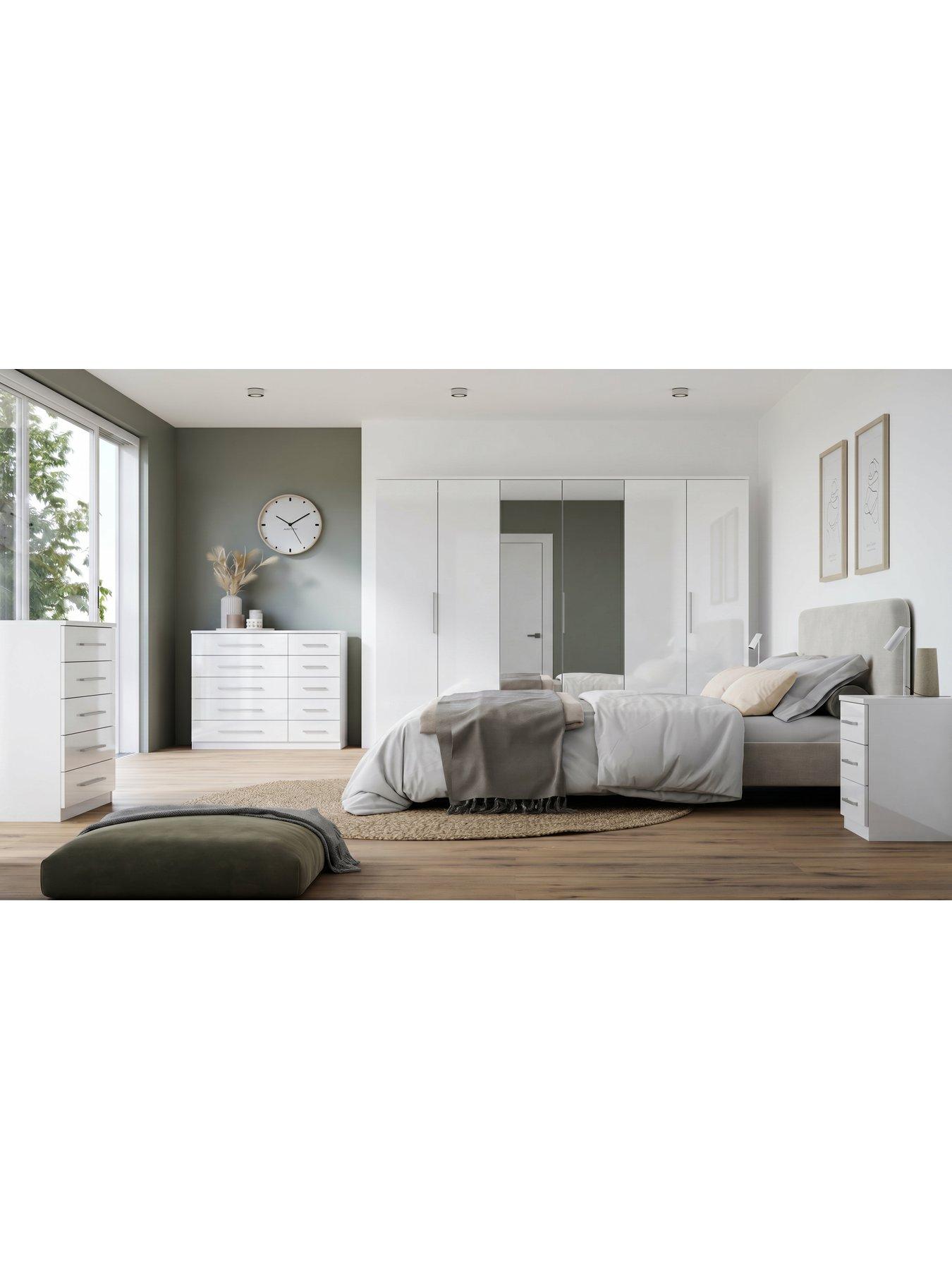 Image 6 of 7 of The Very Collection Prague Gloss 5 + 5 Wide Chest of Drawers&nbsp;- FSC&reg; Certified
