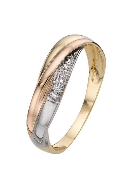 love-gold-9-carat-3-colour-gold-1pt-diamond-set-ladies-commitment-band