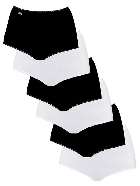 front image of playtex-6-pack-maxi-briefs-assorted