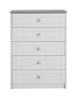 Very  Alderley Ready Assembled Wide Chest Of 5 Drawers