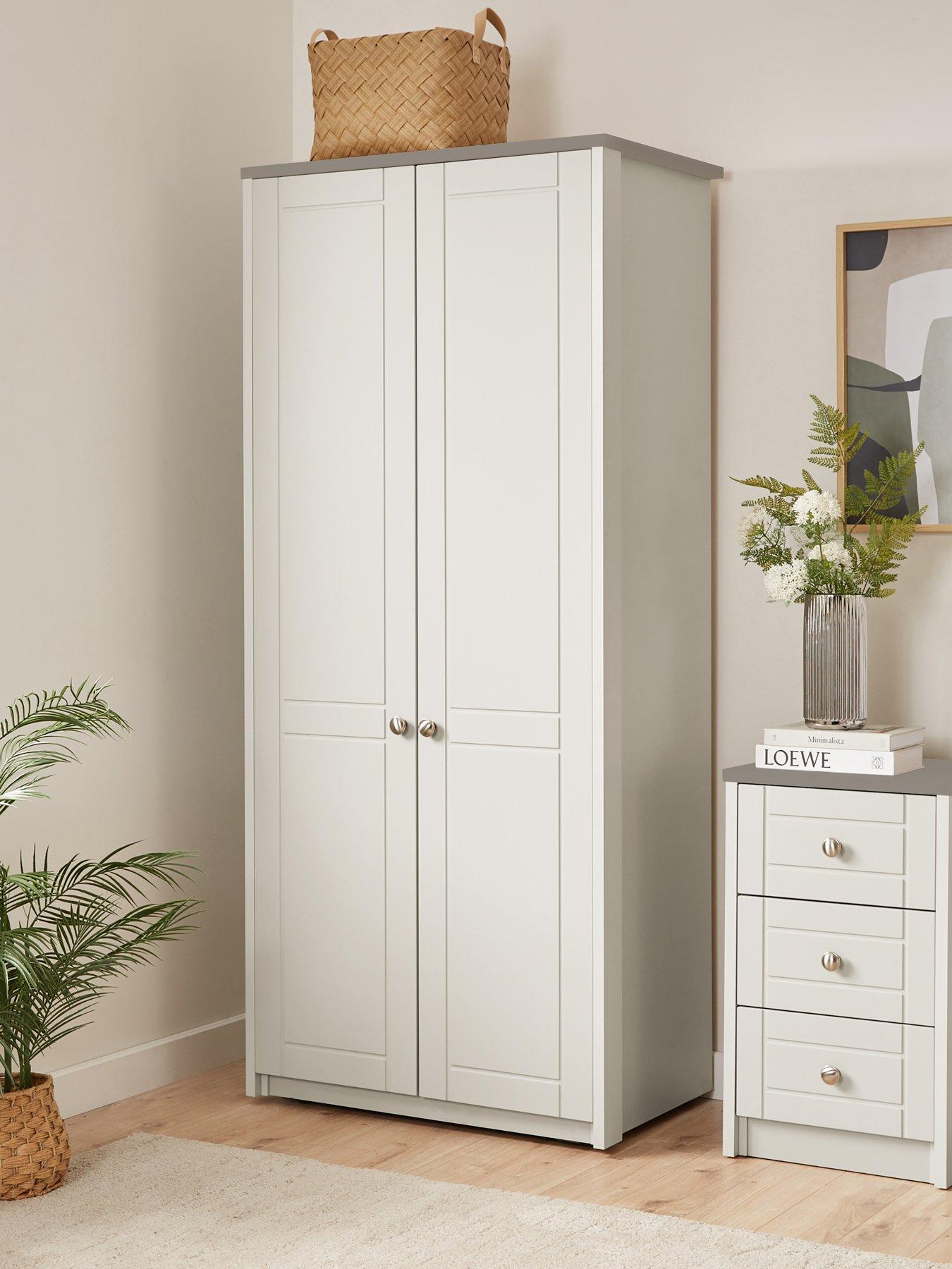 One Call Alderley Ready Assembled 2 Door Wardrobe