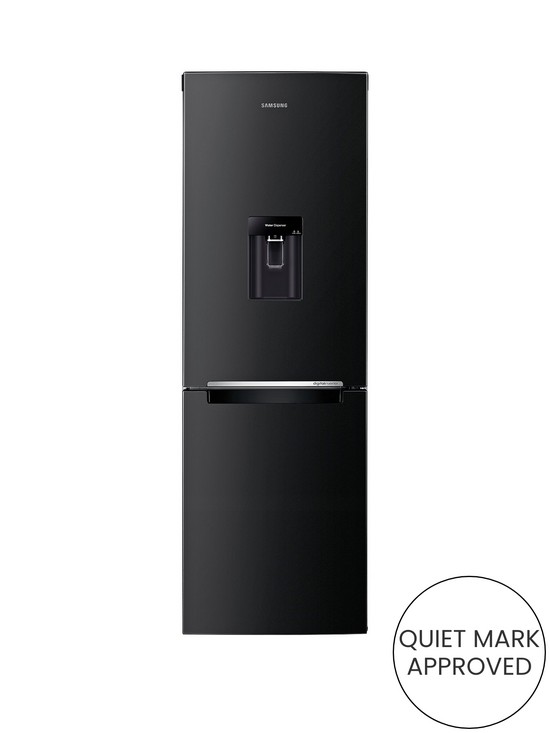 front image of samsung-rb29fwrndbceu-6040-frost-free-fridge-freezer-with-digital-inverter-technology-f-rated-black