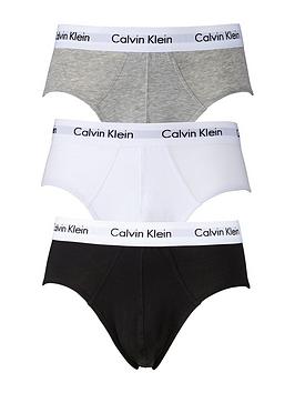 Calvin Klein   3 Pack Of Briefs - Black/White/Grey