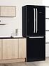  image of hotpoint-day1-ffu3dk-total-no-frost-american-style-70cm-wide-fridge-freezer-black