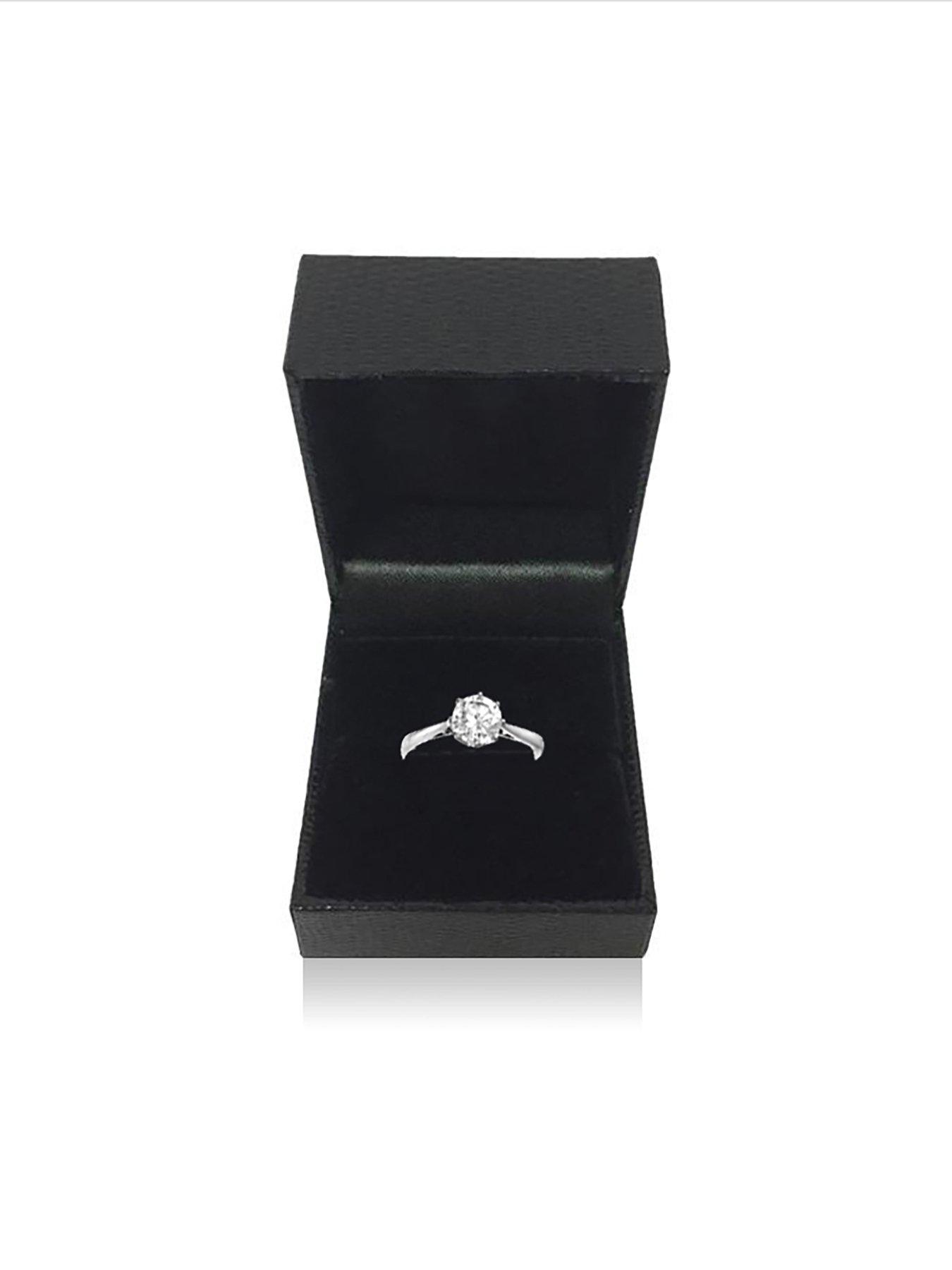 Image 4 of 4 of Love DIAMOND 18 Carat White Gold 1 Carat Brilliant Cut Diamond Solitaire Ring