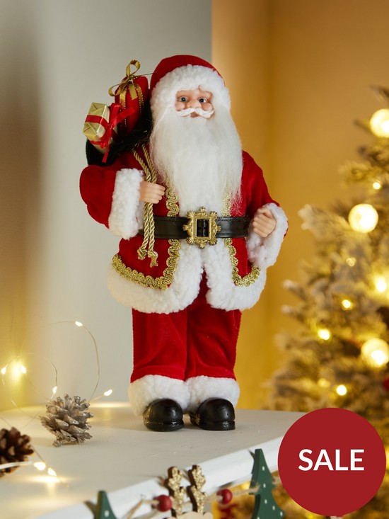 front image of very-home-traditional-standing-santa-christmas-decoration