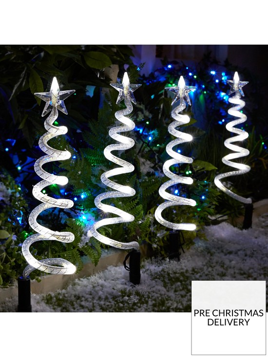 front image of curly-pathfinders-outdoor-christmas-decorations-4-pack