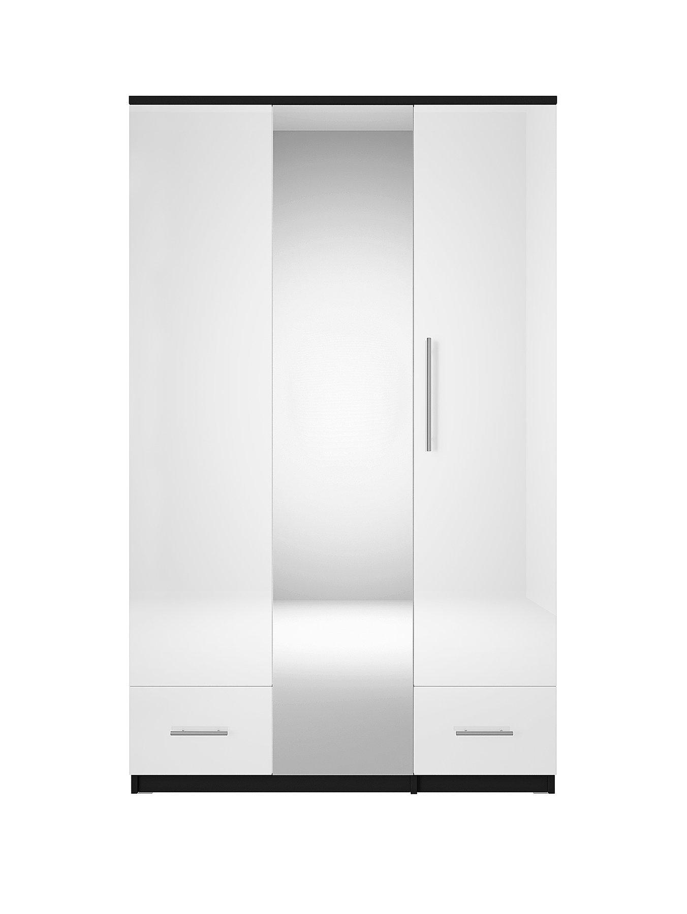 Gloss Self Assembly White Wardrobes Home Garden Www