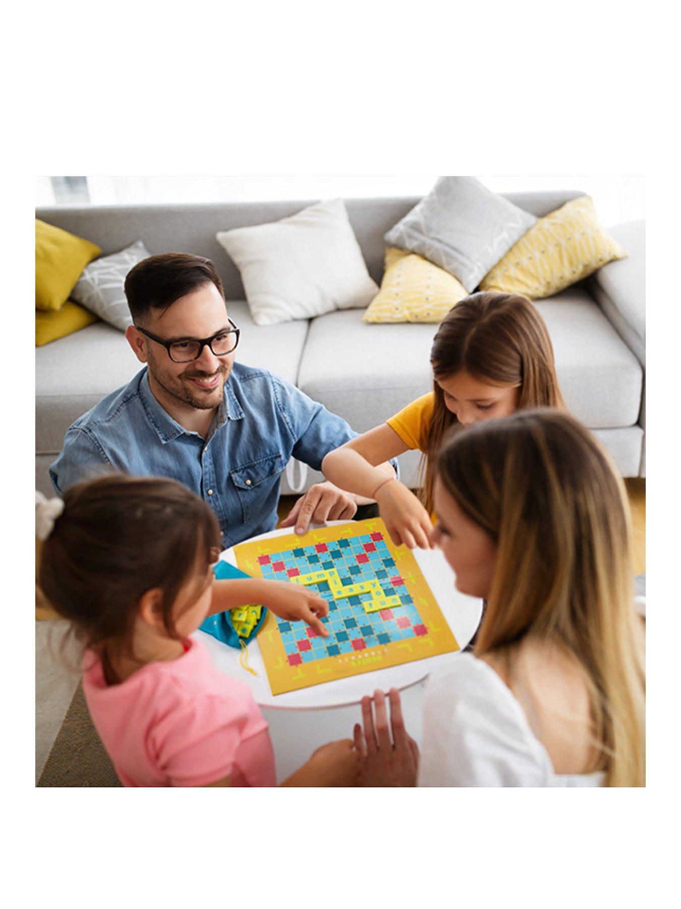 Image 2 of 8 of Mattel Two-Sided Game Board Scrabble Junior Board Game