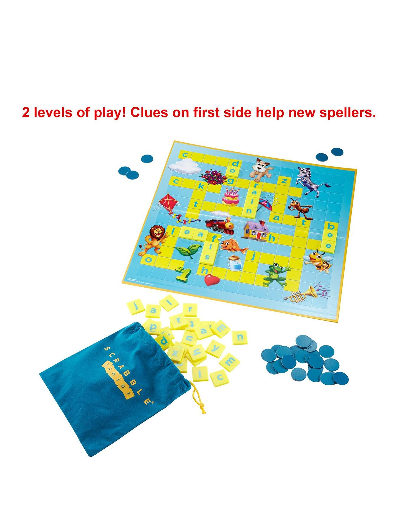 Image 3 of 8 of Mattel Two-Sided Game Board Scrabble Junior Board Game