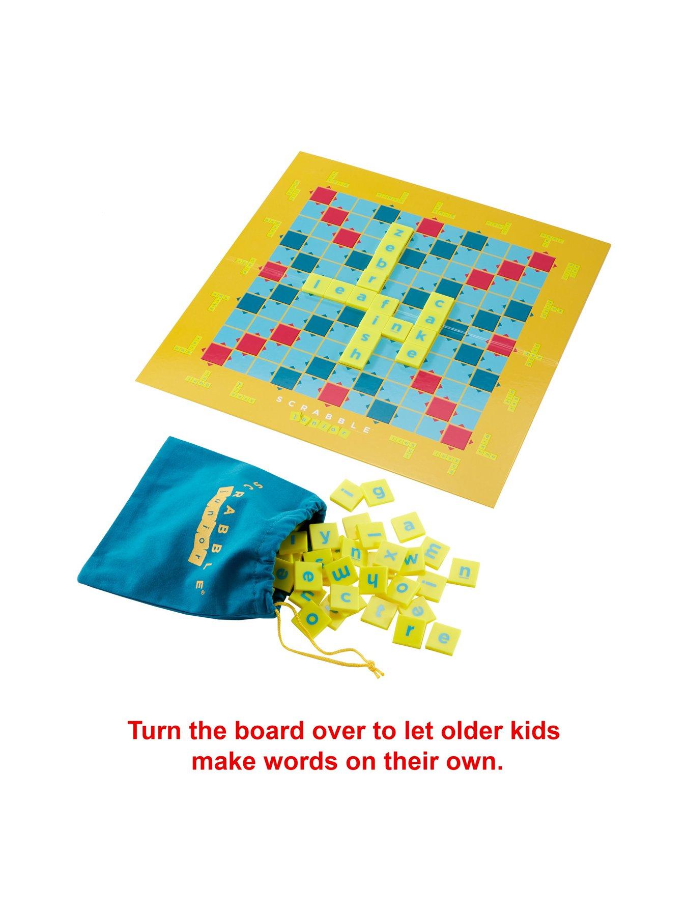 Image 4 of 8 of Mattel Two-Sided Game Board Scrabble Junior Board Game