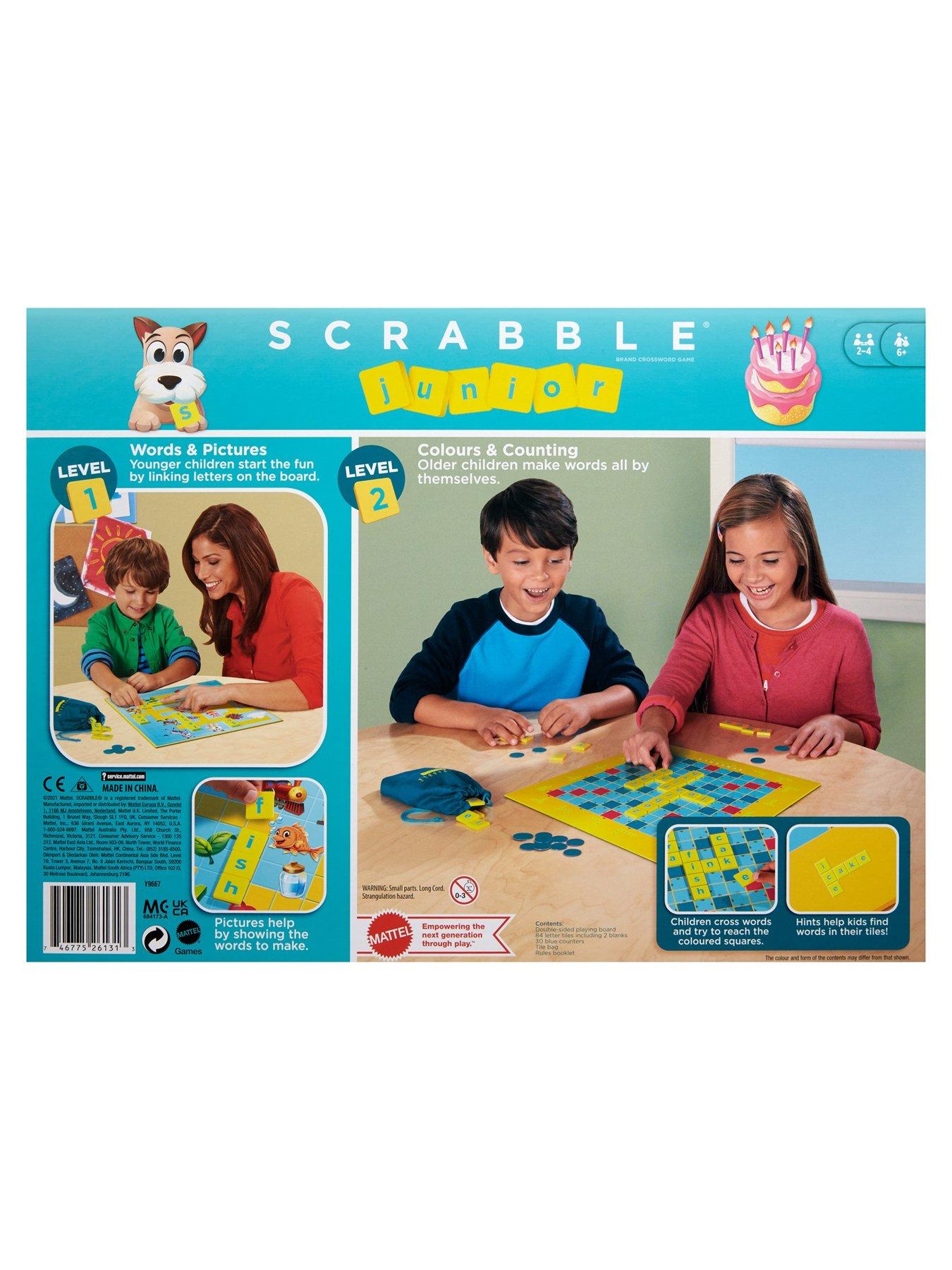 Image 7 of 8 of Mattel Two-Sided Game Board Scrabble Junior Board Game