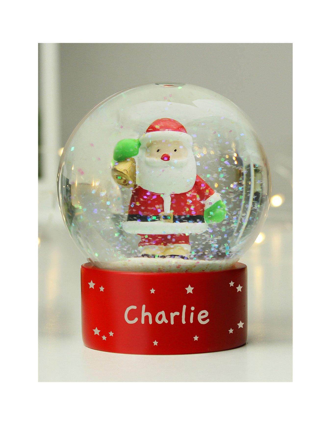 undefined Personalised Santa Snowglobe Christmas Decoration