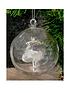  image of the-personalised-memento-company-personalisednbspreindeer-glass-christmas-tree-bauble