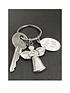  image of the-personalised-memento-company-personalised-silver-angel-keyring