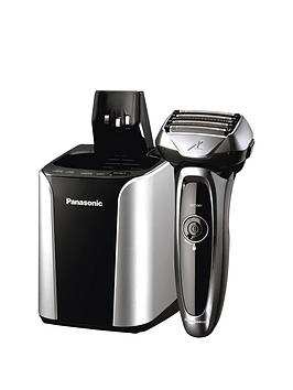 Panasonic   Es-Lv95 5 Blade Cordless Wet And Dry Shaver With Self Cleaning And Charging System