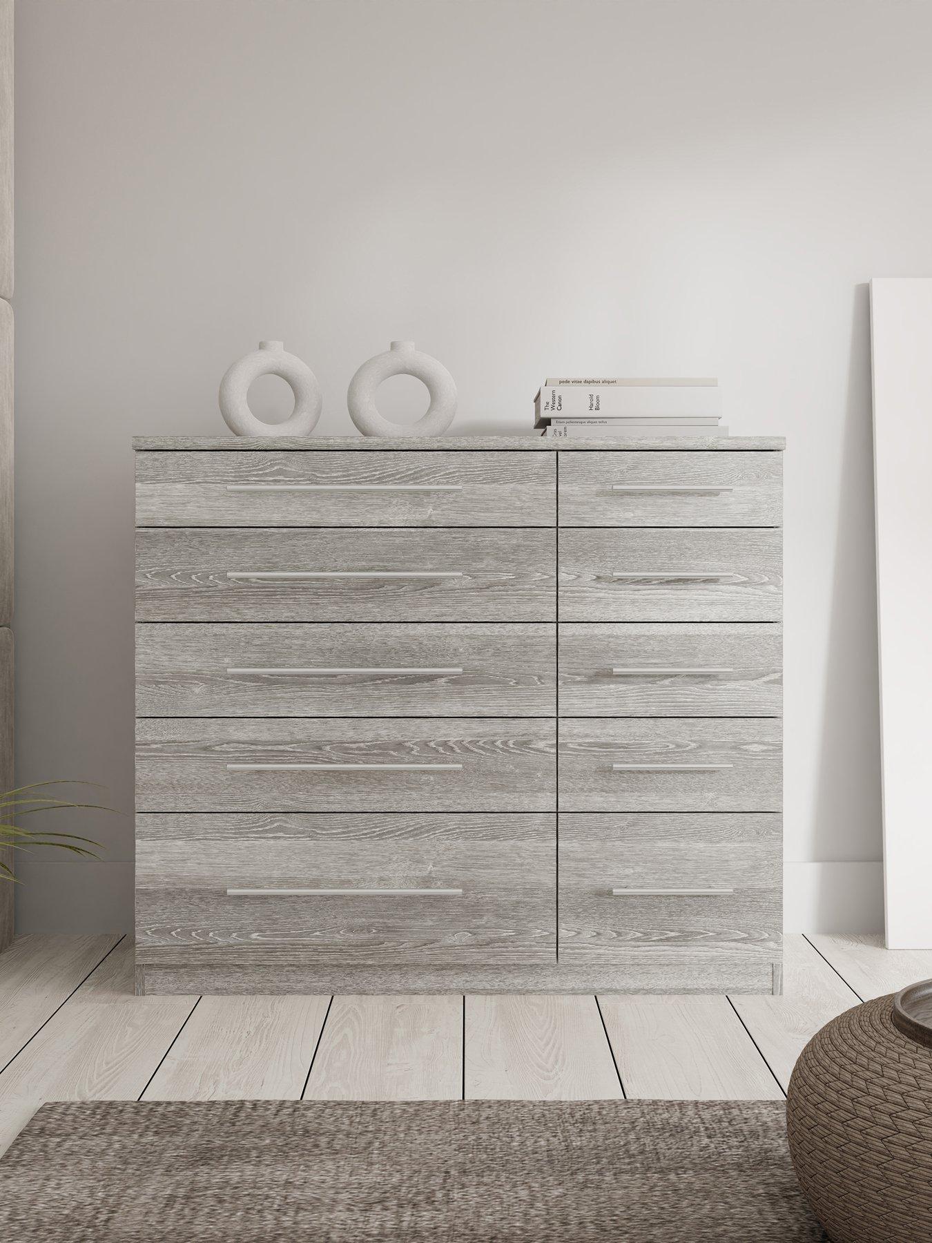 The Very Collection Home Essentials - Prague 5 + 5 Graduated Chest of Drawers - FSC® Certified