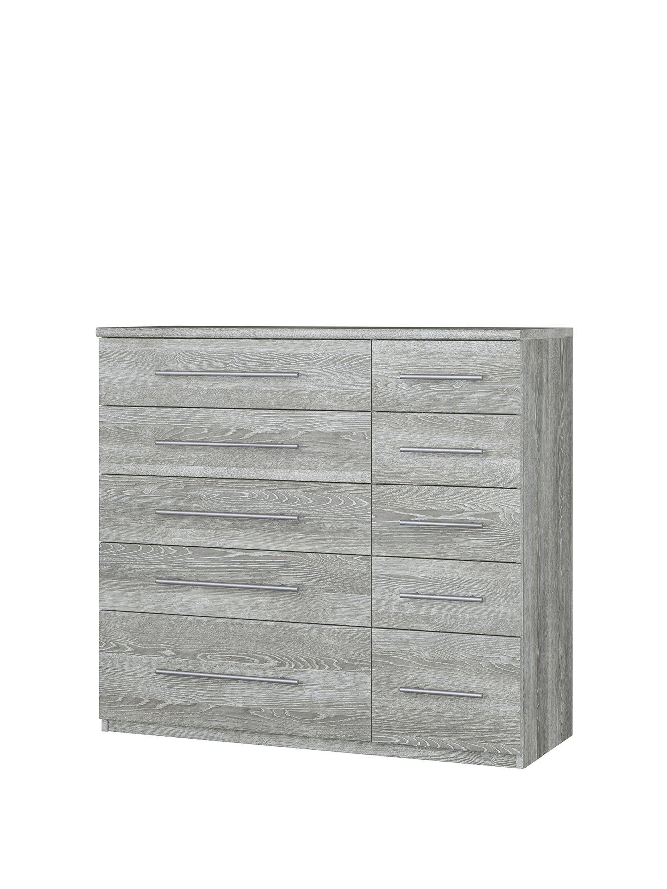 Image 3 of 6 of The Very Collection Home Essentials -&nbsp;Prague 5 + 5 Graduated Chest of Drawers&nbsp;- FSC&reg; Certified
