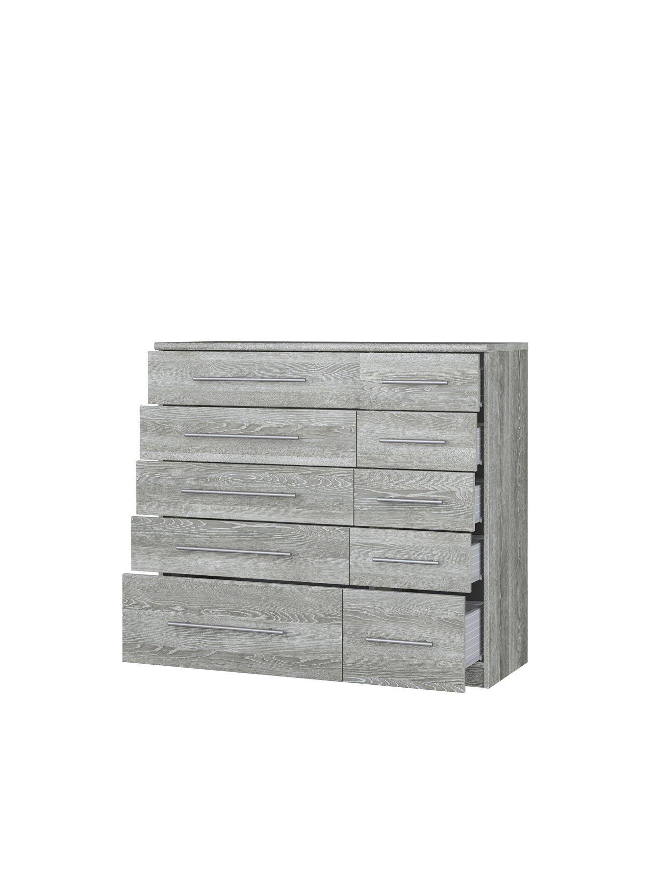 Image 4 of 6 of The Very Collection Home Essentials -&nbsp;Prague 5 + 5 Graduated Chest of Drawers&nbsp;- FSC&reg; Certified