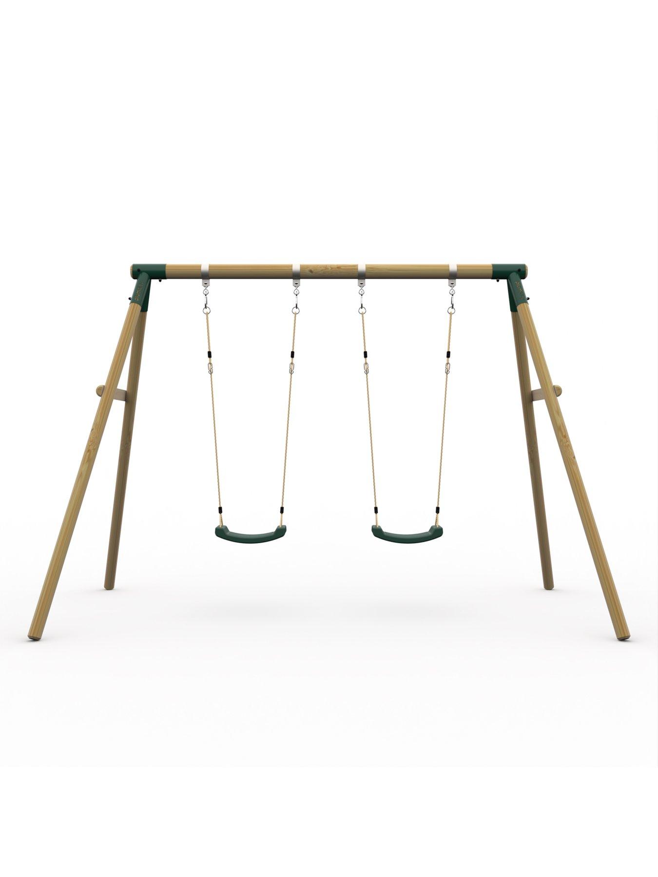 Image 2 of 7 of Plum Marmoset Wooden Garden Swing Set